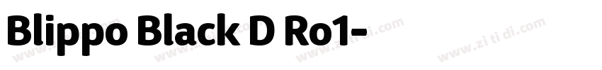 Blippo Black D Ro1字体转换